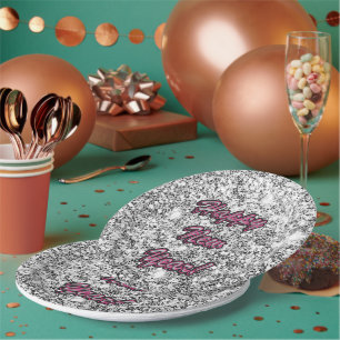 Prato De Papel Feliz ano novo