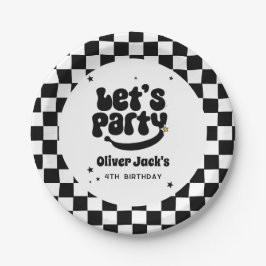 Prato De Papel Feliz Cara, Qualquer Placa De Papel De Aniversário