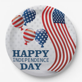 Prato De Papel Feliz Dia da Independência
