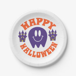 Prato De Papel Feliz Dia das Bruxas