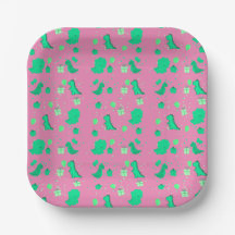 Feliz Dinomight Aniversário, verde rosa
