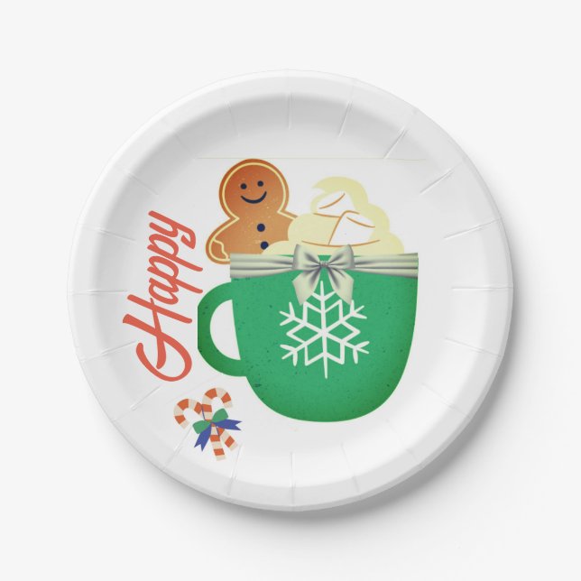 PRATO DE PAPEL FELIZ GIGANTE (Frente)