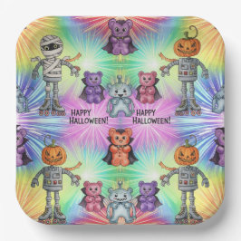 Prato De Papel Feliz Halloween, por Natasha Us
