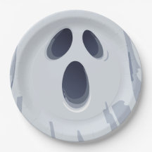 Feliz Halloween Rosto de Fantasma Assustador