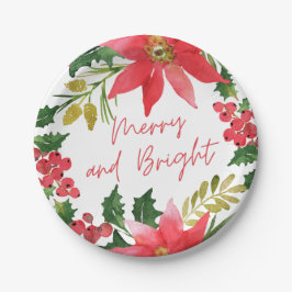 Prato De Papel Feliz moderna e script brilhante