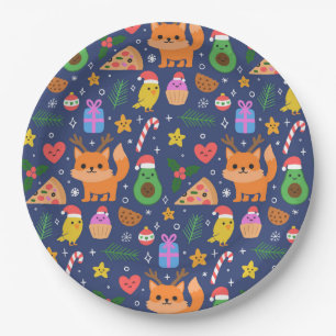 Prato De Papel Feliz Natal