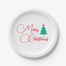 Prato De Papel Feliz Natal