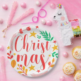 Prato De Papel Feliz Natal