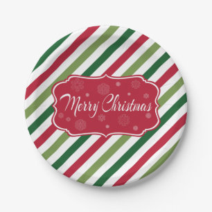 Prato De Papel Feliz Natal