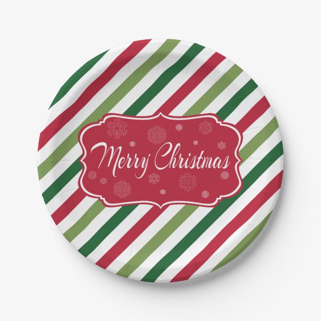 Prato De Papel Feliz Natal (Frente)