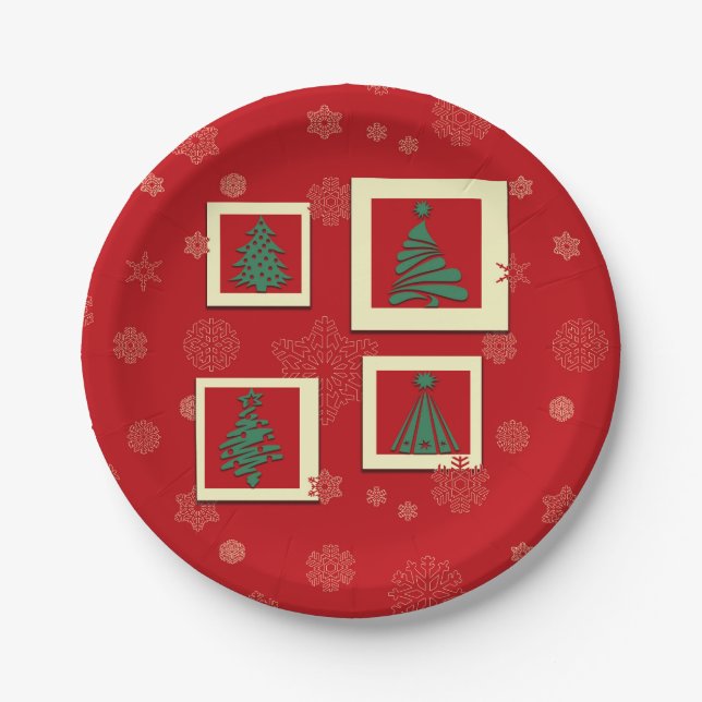 Prato De Papel Feliz Natal (Frente)