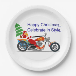 PRATO DE PAPEL FELIZ NATAL, CELEBRADO NO ESTILO