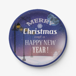 Prato De Papel Feliz Natal Plate