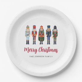 Prato De Papel Feliz Noz-Craz Feliz Natal