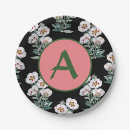 PRATO DE PAPEL FELIZ PAPEL MONOGRAMA DOMÉSTICO