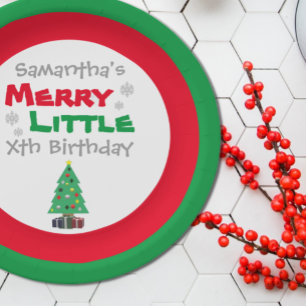 Prato De Papel Feliz Pequena Pasta de Papel de Aniversário