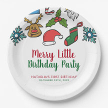 Feliz Pequeno Aniversário de Natal Personalizado