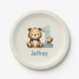 Prato De Papel Feliz Primeiro Dia das Abelhas!