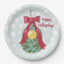 Prato De Papel Felizes Volleydays Pickleball - Placas de papel