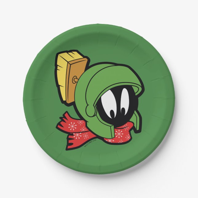 Prato De Papel Feriado de "Fora deste Mundo" MARVIN MARTIAN™ (Frente)