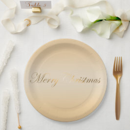 Prato De Papel feriado de ouro flexível e elegante