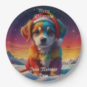 Prato De Papel Férias de Natal Festivas Felizes