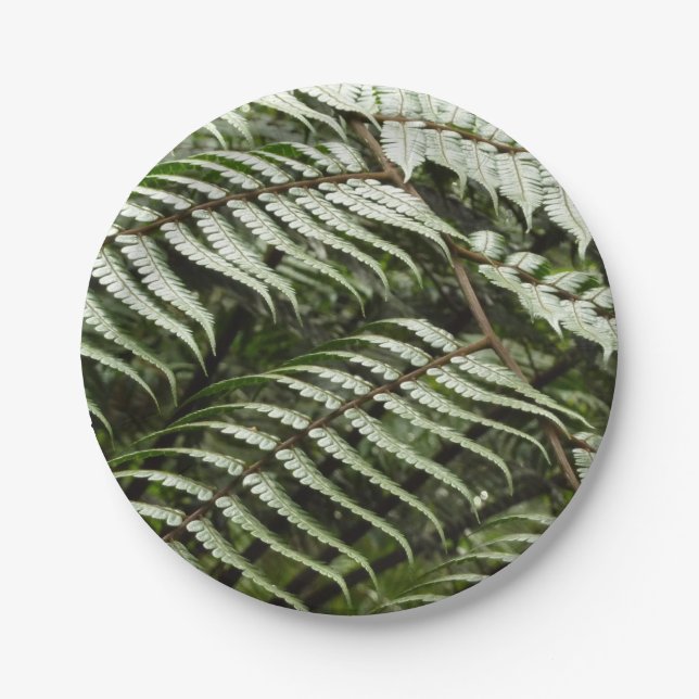 Prato De Papel Fern Fronds II Dark Green Nature (Frente)