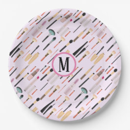 Prato De Papel Ferramentas de Maquiagem de Beleza Elegante Person