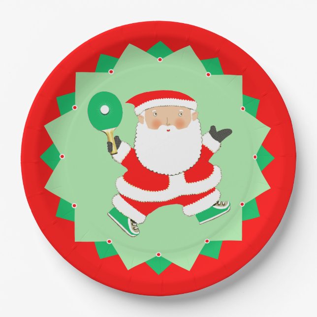 Prato De Papel Festa Creative Ping-Pong (Frente)