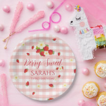 Festa de 3º Aniversário Berry Sweet Strawberry