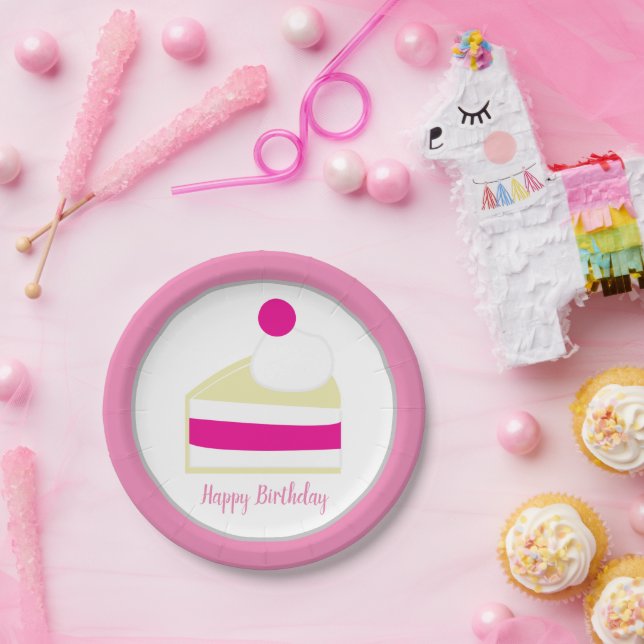 Prato De Papel Festa de aniversário Cream Cake (Festa)