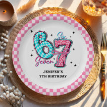 Festa de Aniversário da Menina Pastel 67 Seis Sete