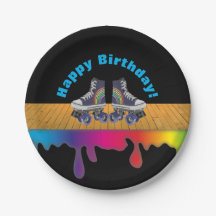 Festa de aniversário da patinagem de rolo da