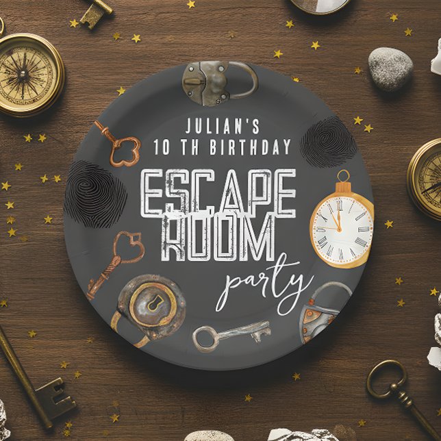 Prato De Papel Festa de aniversário da sala de evacuação (Criador carregado)