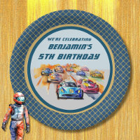 Festa de aniversário de 5 de Tema de Corrida Autom