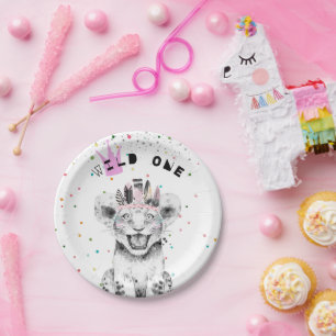 Prato De Papel Festa de aniversário de animais de festa moderna
