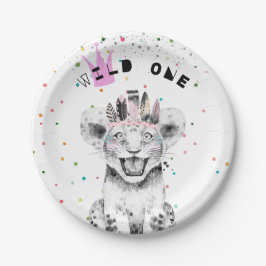 Prato De Papel Festa de aniversário de animais de festa moderna