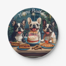 Festa de aniversário de Buldogue Francês