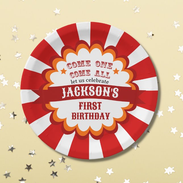 Prato De Papel Festa de Aniversário de criança do Festival de Cir (Criador carregado)