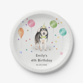 Prato De Papel Festa de Aniversário de criança Dobermann Puppy Do