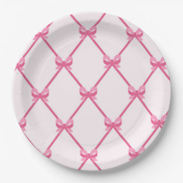 Prato De Papel Festa de aniversário de Fantasia Princesa Rosa