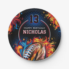 Prato De Papel Festa de aniversário de futebol