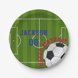 Prato De Papel Festa de aniversário de futebol