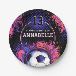 Prato De Papel Festa de aniversário de futebol