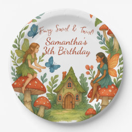 Prato De Papel Festa de aniversário de Jardim Láteo Selvagem -