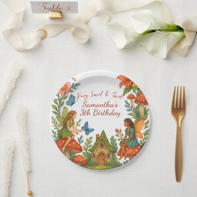 Prato De Papel Festa de aniversário de Jardim Láteo Selvagem - (Casamento)