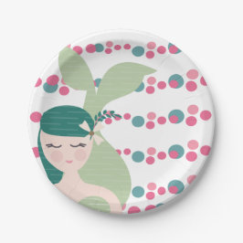 Prato De Papel Festa de aniversario de meninas Aquática do Oceano