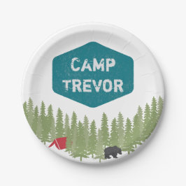 Prato De Papel Festa de aniversário de Nomes Personalizados de Ca