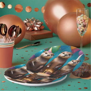 Prato De Papel Festa de aniversário de outros tripletes,