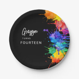 Prato De Papel Festa de aniversário de Paintballing